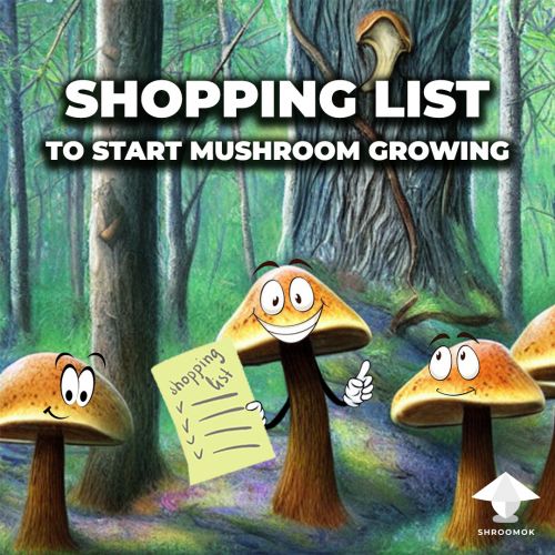 Check list of necessary items for mushroom growing