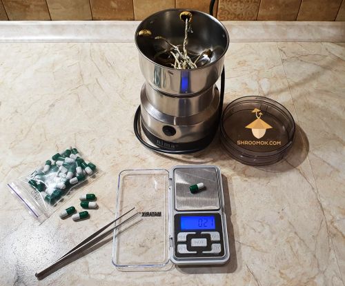 How to prepare capsules for microdosing mushrooms